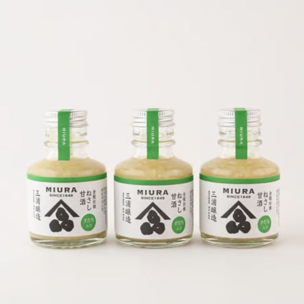 【三浦醸造所】ねさし甘酒 すだち入り（90ml）3本セット