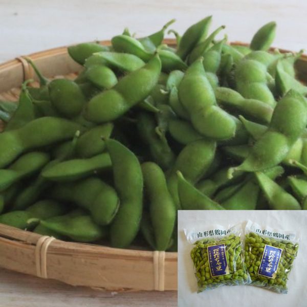 【山形県】朝採れ！本場鶴岡白山地区(寺田産)だだちゃ豆　350g×２＜予約販売＞