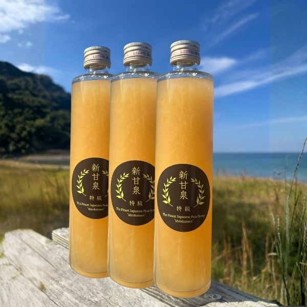 【特級 新甘泉】梨シロップ 3本入り（化粧箱入り）