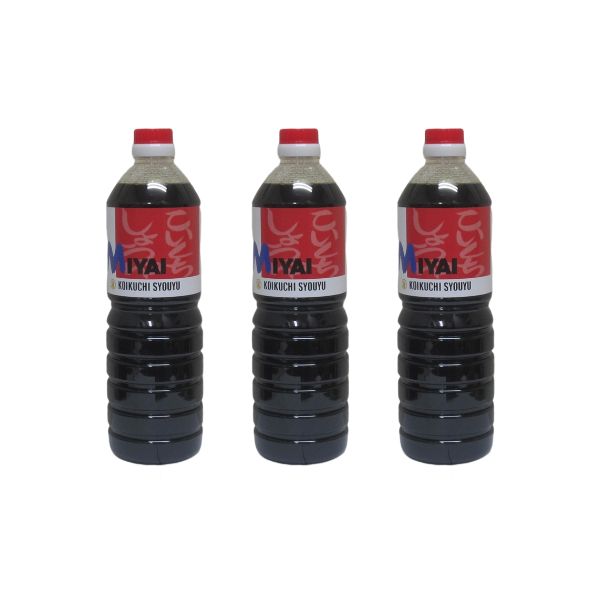 【宮居醤油店】こいくちしょうゆ　1,000ml　3本セット
