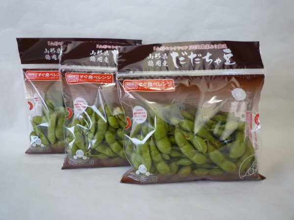【山形県】朝採れ！本場鶴岡白山地区(寺田産)だだちゃ豆　180g×3袋（電子レンジ対応袋使用）＜予約販売＞
