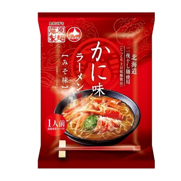 ＜数量限定価格＞かに味ラーメン みそ味 1人前　20袋入り