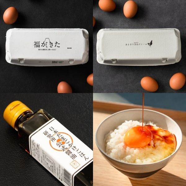 【マルフク】富士麓こだわり卵２種（１０個入り）＆卵かけごはん研究所公式醤油セット