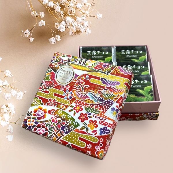 京都・宇治茶玉露キャレ（一口板チョコレート）６枚入り