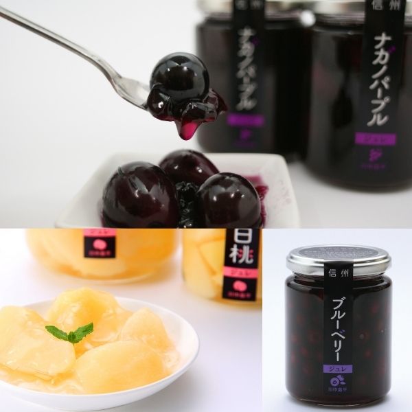 【信州・川中島ファクトリー】長野県産果物ジュレ3種セット