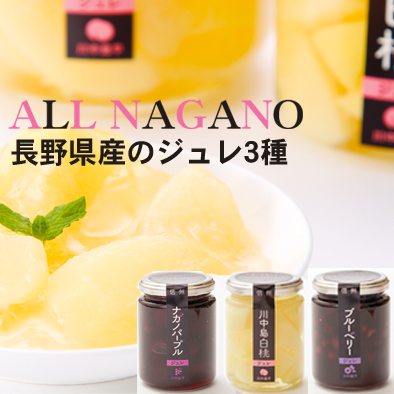 【信州・川中島平ファクトリー】長野県産果物ジュレ3種セット