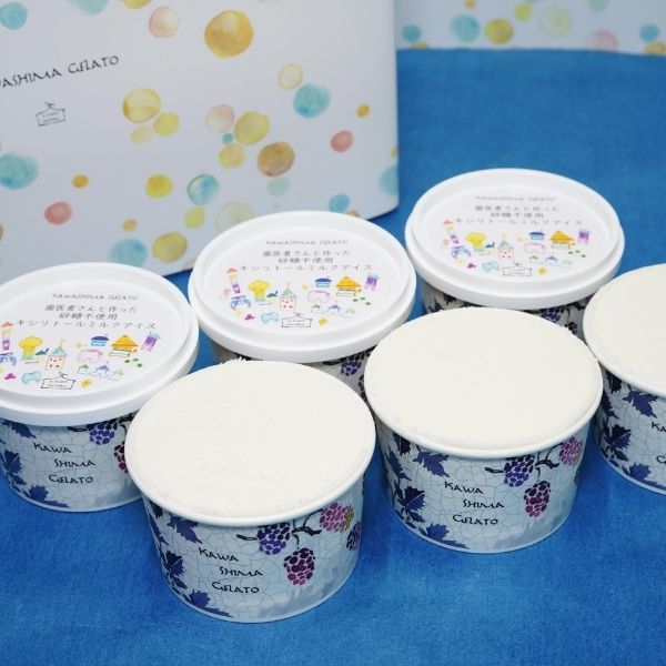 【A sweets factory】歯医者さんと作った砂糖不使用キシリトールアイス 6個セット