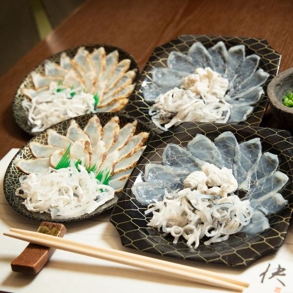 【徳山ふくセンター】国産とらふく刺身&天然まふくのタタキ刺しの食べ比べセット