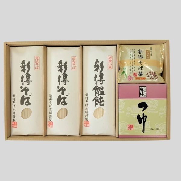 【新得そば】北海道新得そば・うどんセット