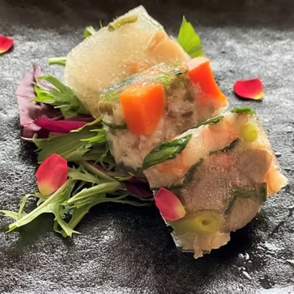 【天の酒喰食房】京野菜と魚介のアスピック風3種
