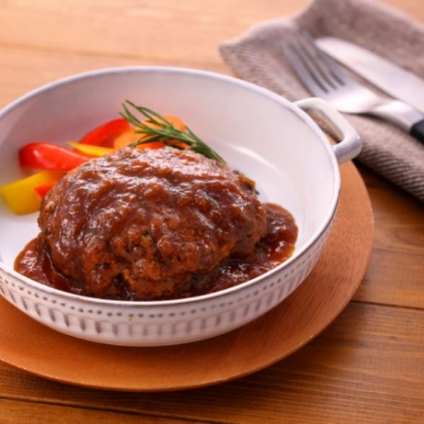 【牛たん炭焼 利久】牛たんハンバーグ 200g（和風ソース）＜冷凍＞