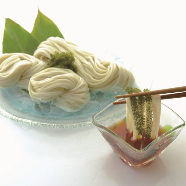 【海ん道（うみんち）】「ふくらむぷちぷち海ぶどう 」を海ぶどう麺と食す贈り物 ※送料込み