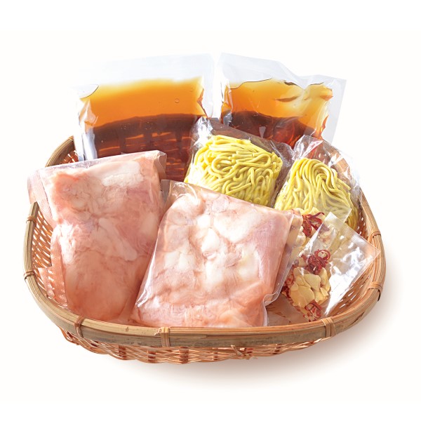 まるいち博多牛もつ鍋（醤油味）セット　４人前 （Z3627）