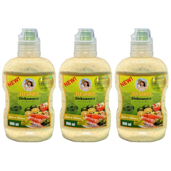 【ELI SAUCE】オリジナルエリソース（シークヮーサー）300ml×3本セット　※送料込み