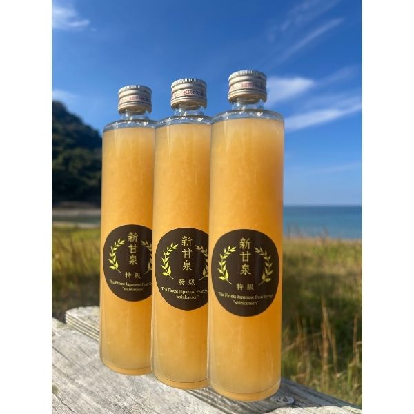 【特級 新甘泉】梨シロップ 3本入り（化粧箱入り）