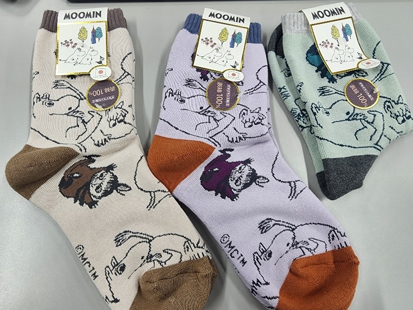 ムーミン 裏パイルソックス（MNL754520）