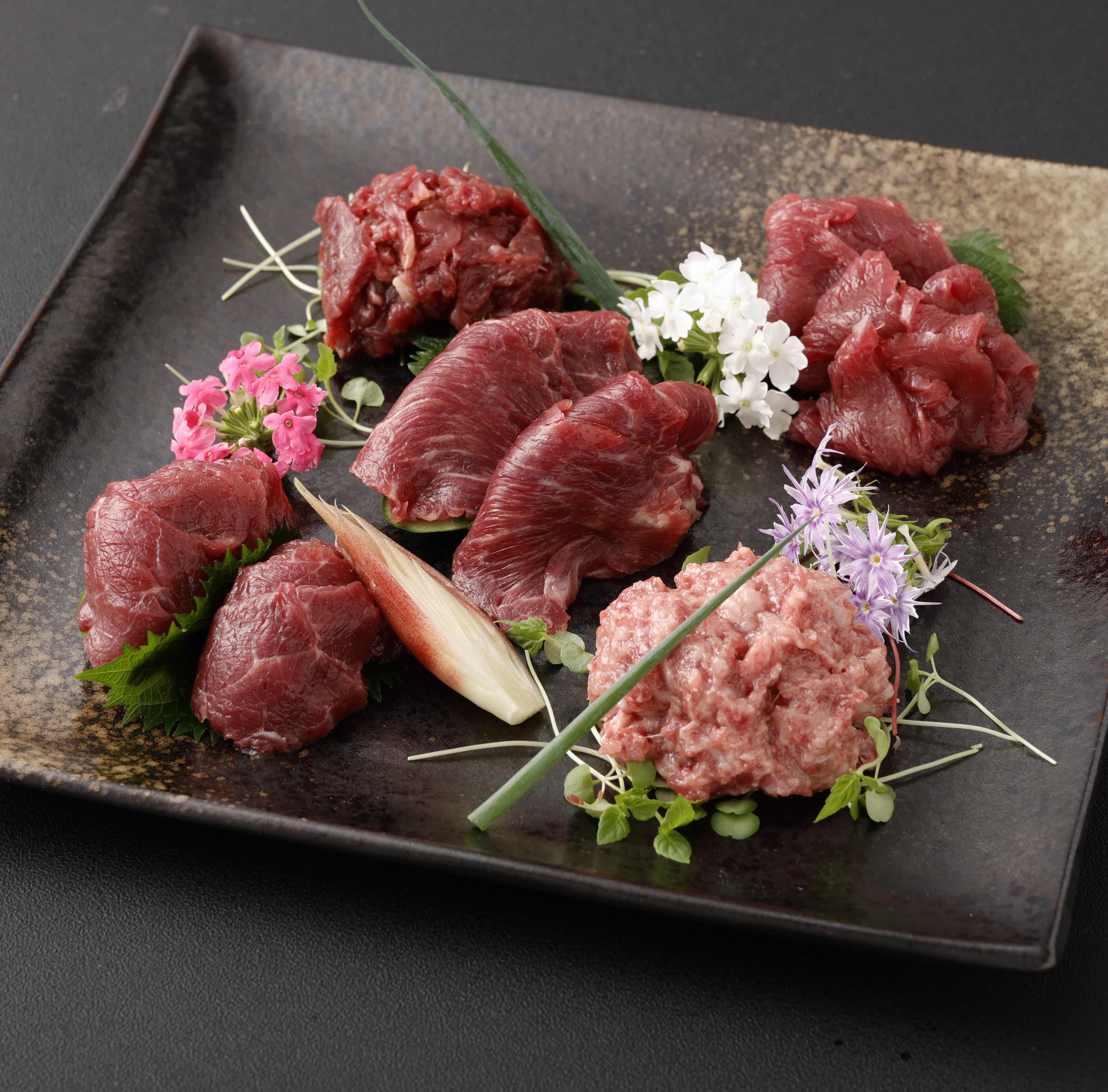 【千興ファーム】鮮馬刺し 赤身3種セット（SE）※送料込み