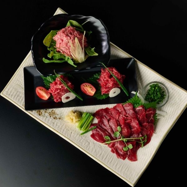 【千興ファーム】鮮馬刺し 3種バラエティーセット ※送料込み