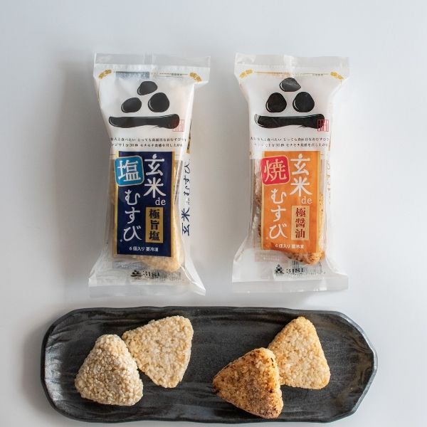 【3181Farm】玄米deむすび（塩・焼）各2パック