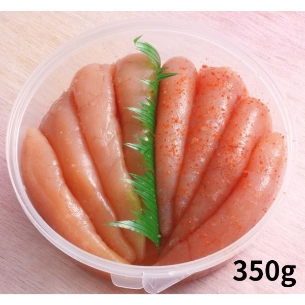 【湊水産】無着色たらこと明太子詰合せ（350g樽）